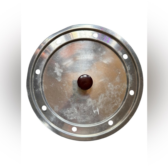 VINTAGE TOURNUS WIDE ALUMINUM FRENCH STEAMER WITH 2 HANDLES - Picture 9 of 10